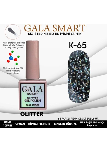 Glıtter Kalıcı Oje 10 Mle K65