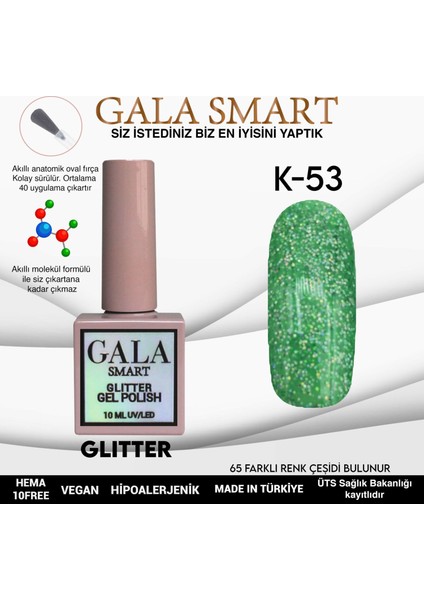 Glıtter Kalıcı Oje 10 Mle K53