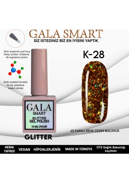 Glıtter Kalıcı Oje 10 Mle K28