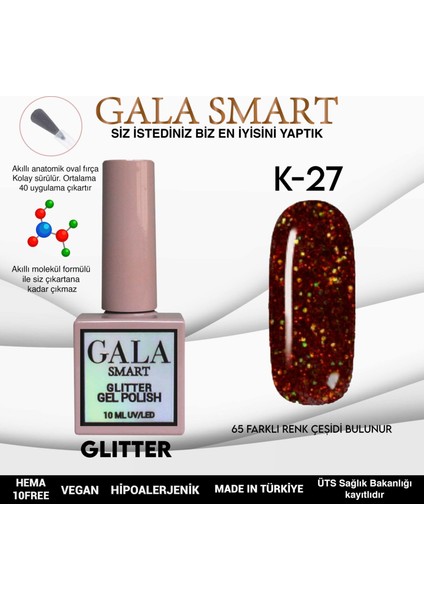 Glıtter Kalıcı Oje 10 Mle K27