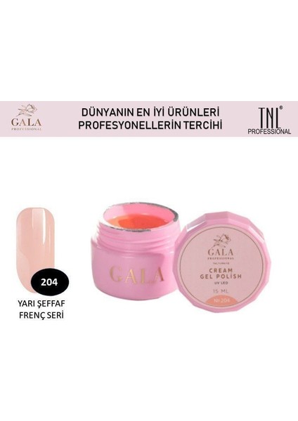 Gala Cream Oje No 204 15 ml
