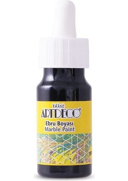 Hazır Ebru Boyası 30ML 18 Siyah