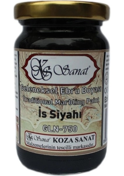 Geleneksel Ebru Boyası 105CC GLN-750 Is Siyahı