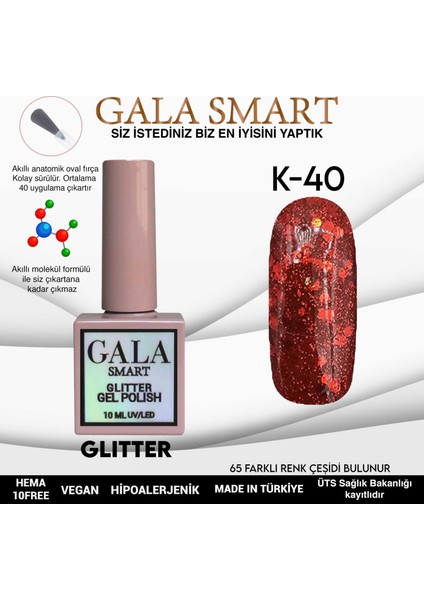 Glıtter Kalıcı Oje 10 Mle K40