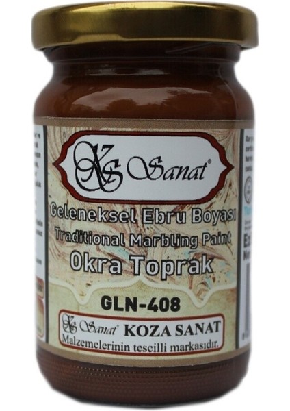 Geleneksel Ebru Boyası 105CC GLN-408 Okra Toprak fiyatları