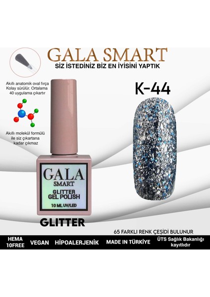 Glıtter Kalıcı Oje 10 Mle K44