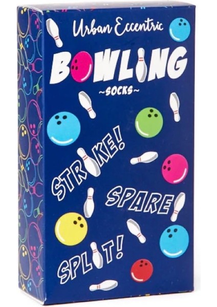 Özel Kutusunda Bowling Temalı 2'li Çorap