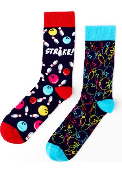 Özel Kutusunda Bowling Temalı 2'li Çorap modelleri