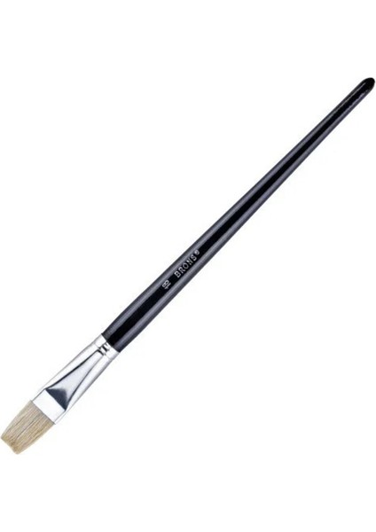 Yağlı Boya Fırçası Sert Kıl Kısa Sap Düz Kesik Seri 258 No 18