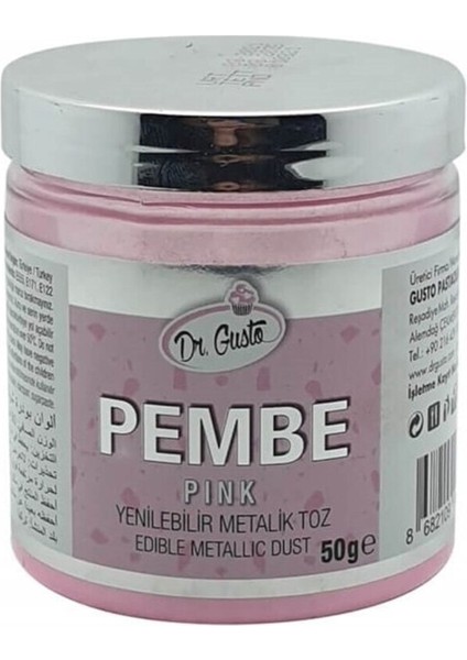 Yenilebilir Metalik Toz Gıda Boyası 50 gr