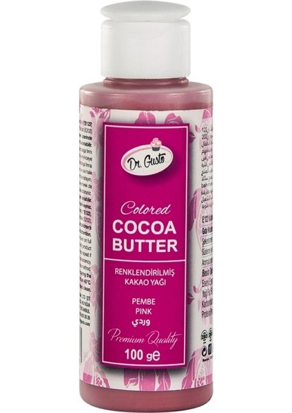Renklendirilmiş Kakao Yağı Pembe 100 gr