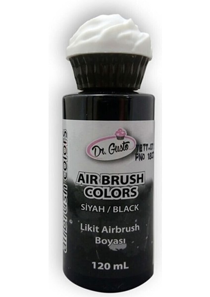Airbrush Boyası Siyah 120 ml