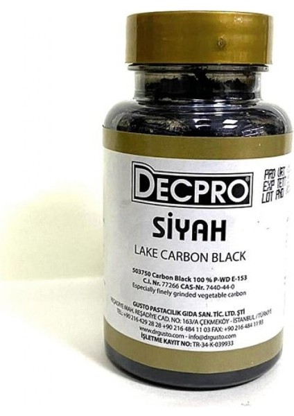 Yağ Bazlı Toz Çikolata Boyası Siyah 25 gr