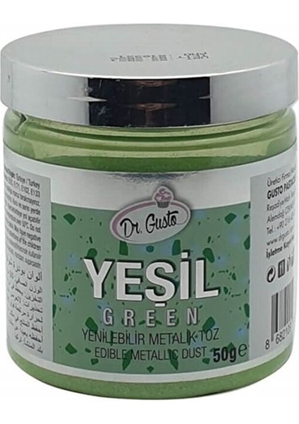 Yenilebilir Metalik Toz Gıda Boyası 50 gr
