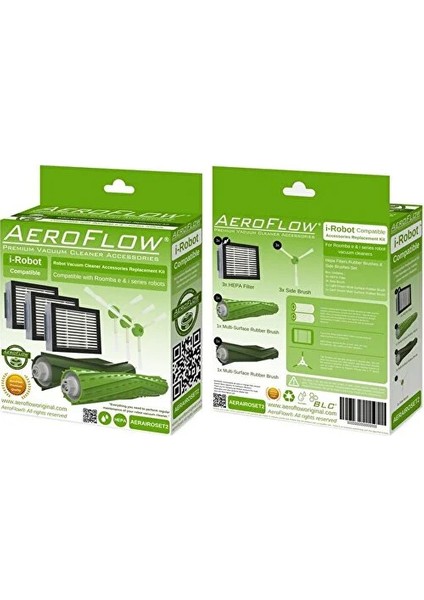 Aeroflow I-Robot Roomba E5 Uyumlu Yenileme Seti modelleri