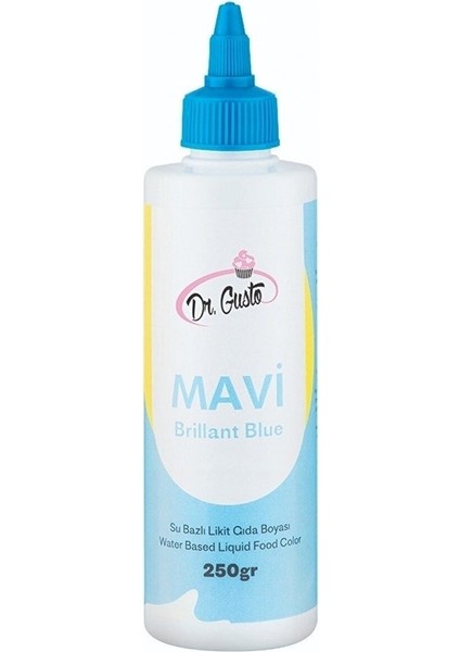 Mavi Sıvı Gıda Boyası 250 gr