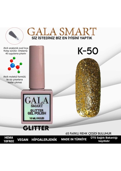Glıtter Kalıcı Oje 10 Mle K50