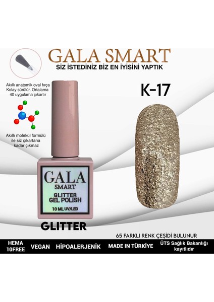 Glıtter Kalıcı Oje 10 Mle K17