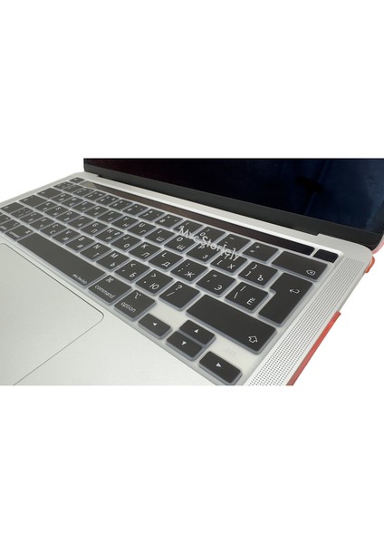 Macbook Pro Klavye Kılıfı 13inç M1-M2 Rusça Harf Baskılı A2251 A2289 A2141 A2338 ile Uyumlu