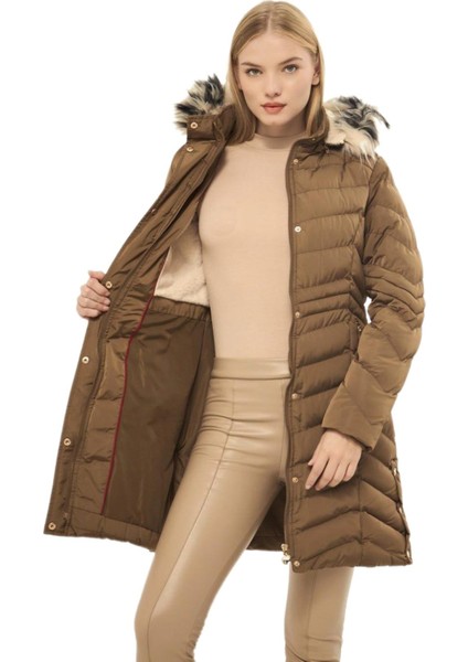 Kadın Büyük Beden Kapüşonlu Spor Mont M5302 BGL-ST03221 modelleri