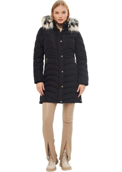 Kadın Spor Kapüşonlu Mont M5302 BGL-ST03220