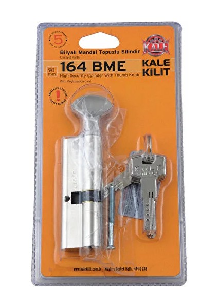 164BME Bilyalı Mandallı Barel (Özel Ölçüler 30+10+40=80)