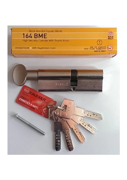 164BME Bilyalı Mandallı Barel (Özel Ölçüler 26+10+50=86MM)