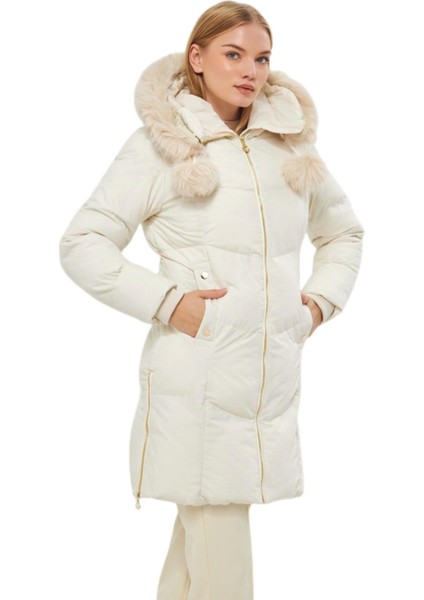 Kadın Spor Kapüşonlu Mont M5304 BGL-ST03222