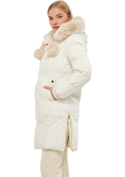 Kadın Spor Kapüşonlu Mont M5304 BGL-ST03222