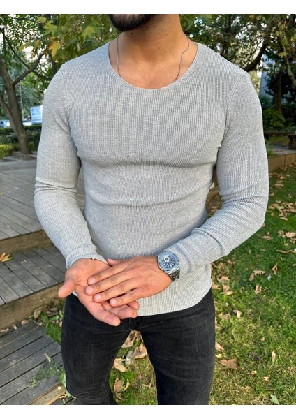 Kazak Örme Tüylenmez Naturel Pamuk Kazak Slim Fit Triko Dar Kesim Body Kazak modelleri