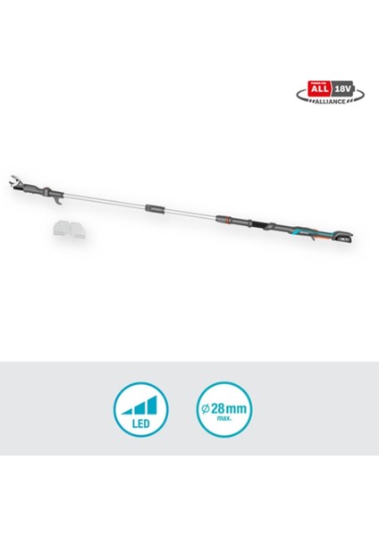 14774-20 Akülü Teleskopik Yüksek Dal Makası Highcut 250/18V P4A Set modelleri