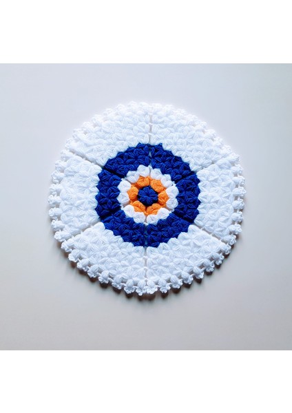 Banyo Lifi Yün El Örmesi 3'lü Ceyizlik Seti Nazar Bocuklu Desenli fırsatları