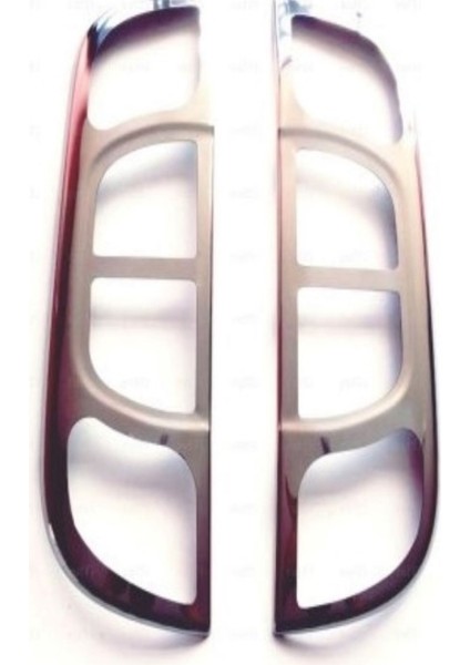 Vw T5 Transporter-Caravelle-Multivan Krom Stop Çerçevesi 2 Parça 2003-2015 Paslanmaz Çelik (Çift Kapı)