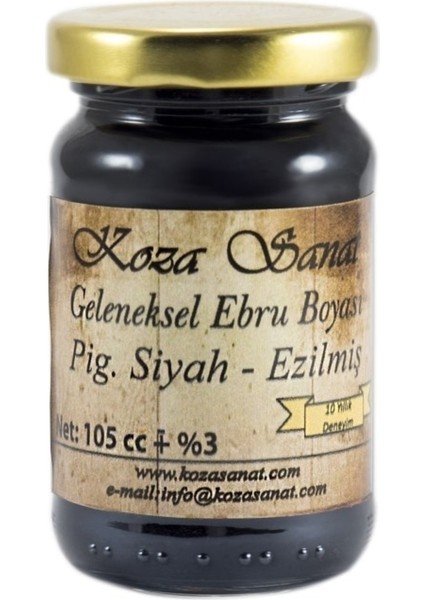 Geleneksel Ebru Boyası 105 cc Pigment Siyah fiyatları