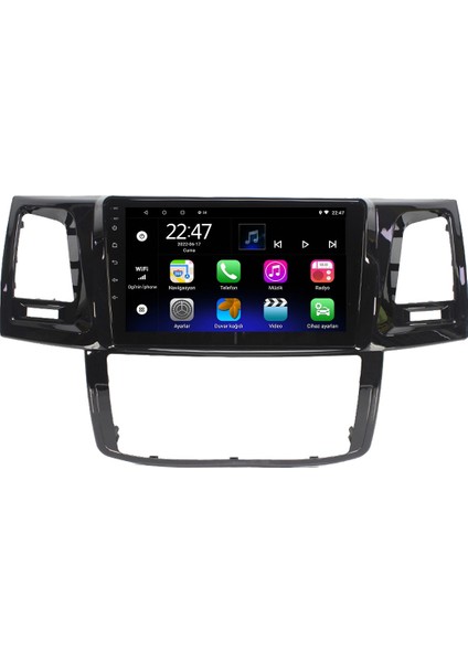 Toyota Hilux (2017-2020) Android 12 Carplay Navigasyon Multimedya - 2gb Ram 32GB HDD