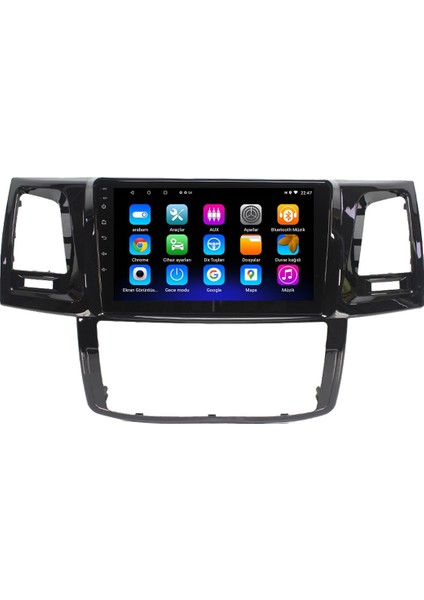 Toyota Hilux (2017-2020) Android 12 Carplay Navigasyon Multimedya - 2gb Ram 32GB HDD