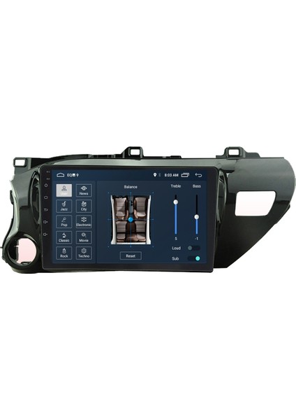 Toyota Hilux (2017-2020) Android 12 Carplay Navigasyon Multimedya - 2gb Ram 16GB HDD modelleri