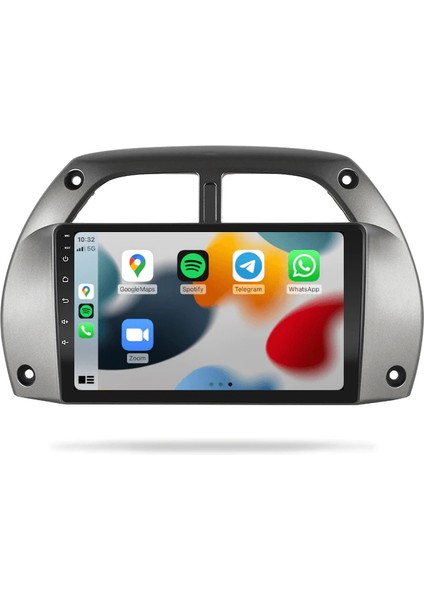 Toyota Rav 4 (2001-2005) Android 12 Carplay Navigasyon Multimedya - 2gb Ram 32GB HDD