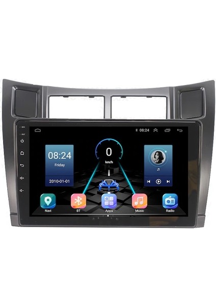 Toyota Yaris (2007-2011) Android 12 Carplay Navigasyon Multimedya - 8gb Ram 128GB HDD