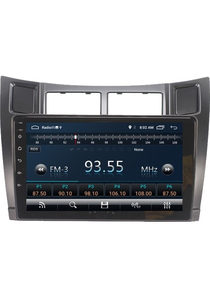 Toyota Yaris (2007-2011) Android 12 Carplay Navigasyon Multimedya - 2gb Ram 16GB HDD