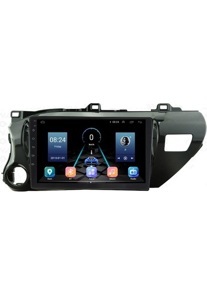Toyota Hilux (2017-2020) Android 12 Carplay Navigasyon Multimedya - 4gb Ram 64GB HDD