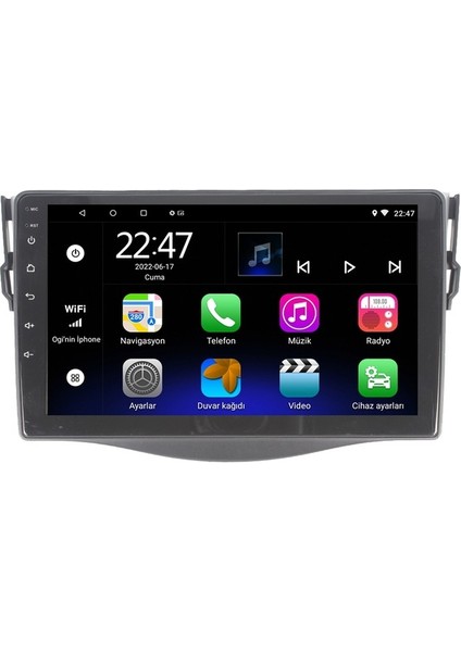 Toyota Rav 4 (2006-2012) Android 12 Carplay Navigasyon Multimedya - 2gb Ram 32GB HDD