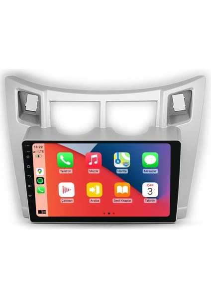 Toyota Yaris (2007-2011) Android 12 Carplay Navigasyon Multimedya - 4gb Ram 32GB HDD