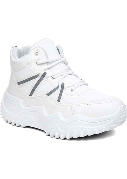 Incim ®| Hill Kadın Beyaz Rahat Konforlu Kalın Yüksek Taban Günlük Yürüme Spor Ayakkabısı ve Sneaker fiyatları