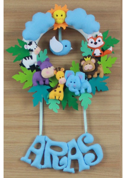 Aras Isimli Safari Erkek Bebek ve Hastane Odası Kapı Süsü fiyatları