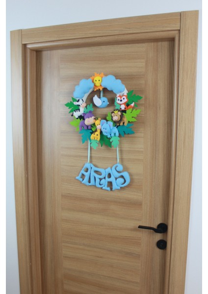 Aras Isimli Safari Erkek Bebek ve Hastane Odası Kapı Süsü modelleri