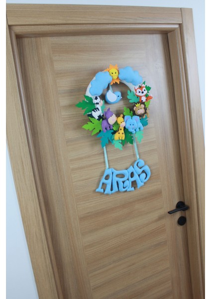 Aras Isimli Safari Erkek Bebek ve Hastane Odası Kapı Süsü fırsatları