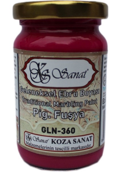 Geleneksel Ebru Boyası 105 cc GLN 360 Pigment Fuşya