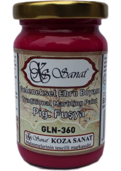 Geleneksel Ebru Boyası 105 cc GLN 360 Pigment Fuşya fiyatları