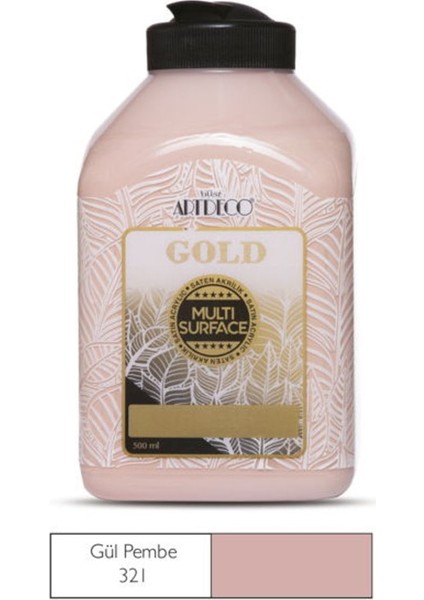 Gold Multi Surface Akrilik Boya 500 ml 321 Gül Pembe fiyatları
